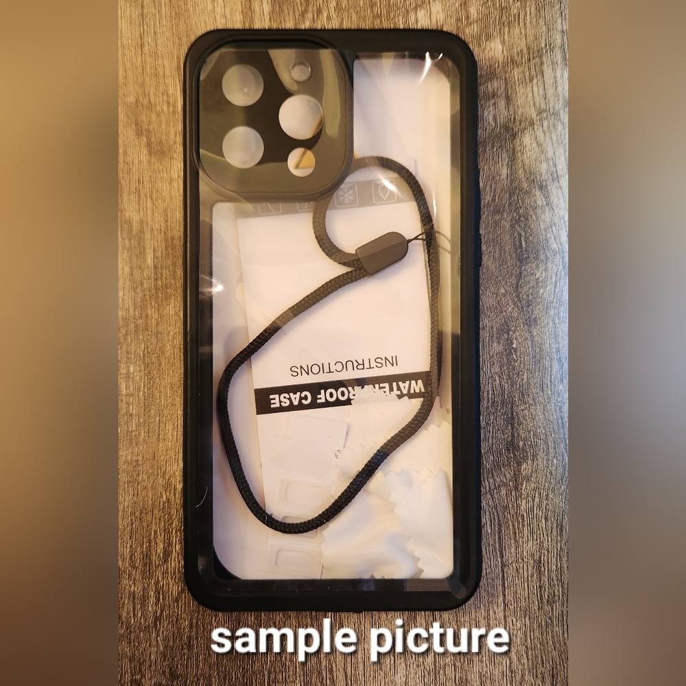 IPhone 13 PRO Waterproof Case with Lanyard *Blue*